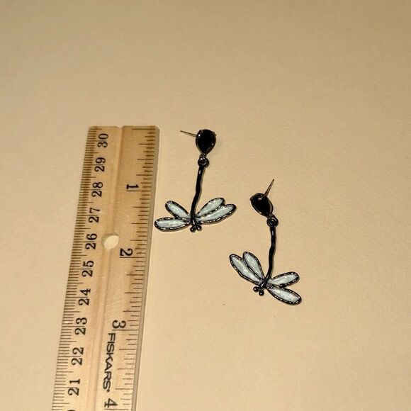 Dragonfly  earrings  N859 - Picture 3 of 3